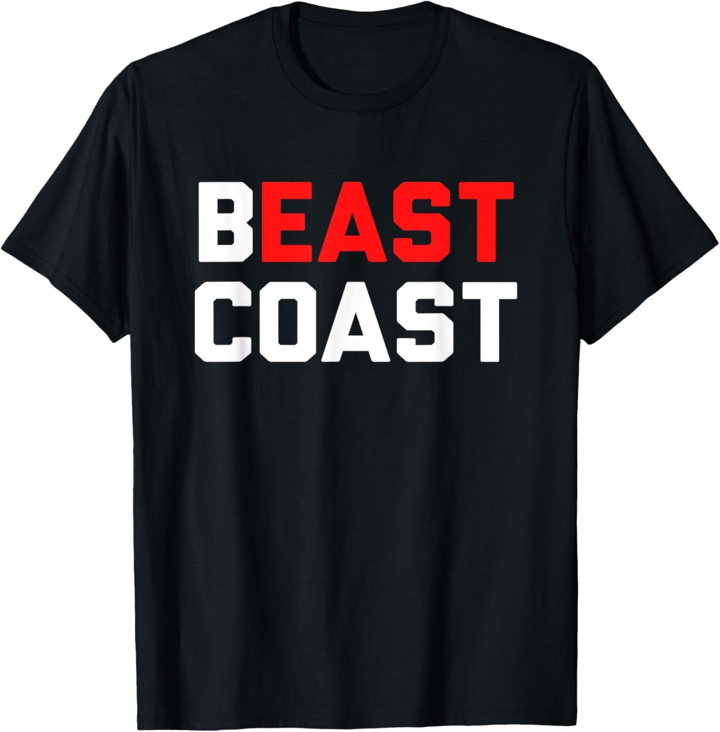 

Beast Coast Novelty East Coast Gift T-Shirt S разноцветный