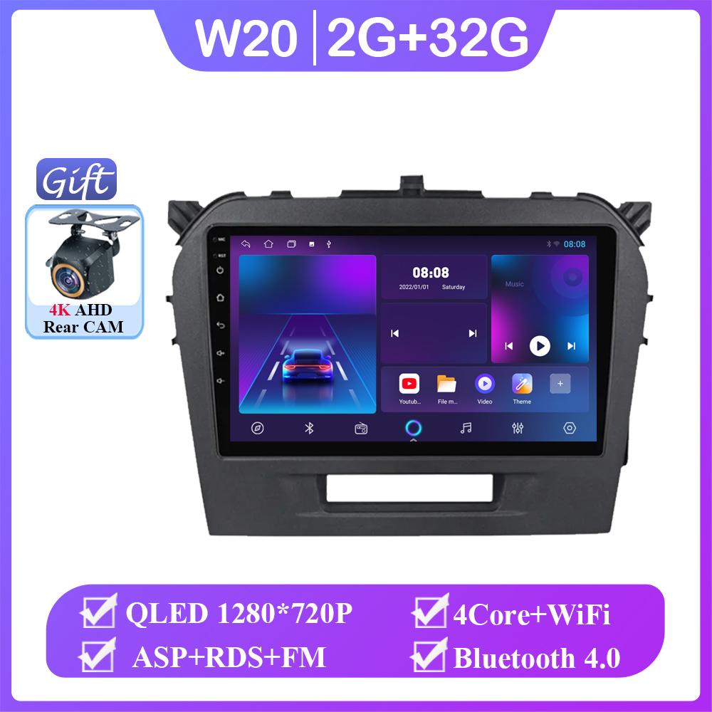 

Android 14 для Suzuki Vitara 4 2014 - 2018 мультимедийный плеер автомобильное радио Autoradio беспроводной Carplay Android Auto GPS навигация