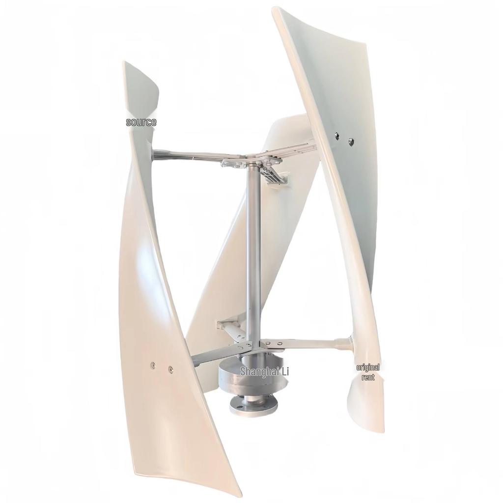 100W Vertical Axis Wind Turbine with Magnetic Levitation and Low Wind Speed Start 