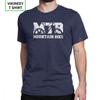 Mountain Bike Vintage MTB TShirts Distressed Design T Shirt Man Wholesale Clothes Novelty Crew Neck Purified Cotton Tees