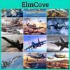 New Painting Diamond 5d Diy Fighter Diamond Embroidery Aircraft Cross Stitch Full Round Drill Crafts Home Decor Art Gift