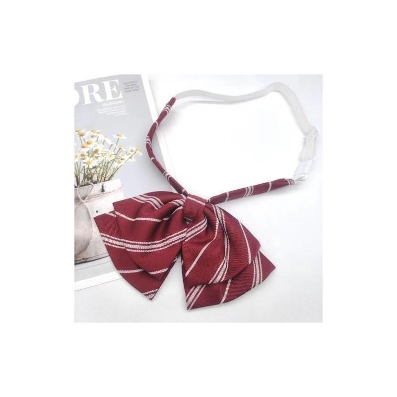 Jk Style Children Striped Tie With Cotton Material For School Uniforms