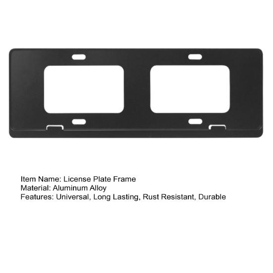 Aluminum Alloy License Plate Frame with Screws Universal Easy to Install Car Front Rear License Plate Holder