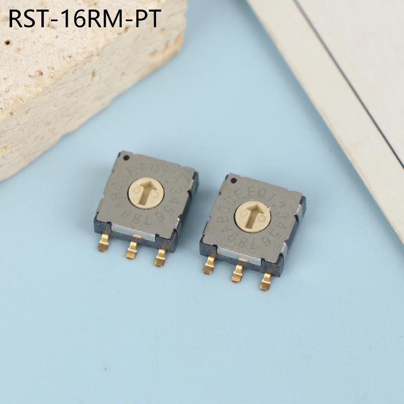 2Pcs Mini Encoder Rotary Encoder Switch Bcd8421 Multi Gear Band Knob Switch Smd Band Switch