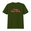 I Hate New York Print T Shirt Trendy Fashion Statement for Urban Style Lovers vintage Washed Top For Everyday Wear