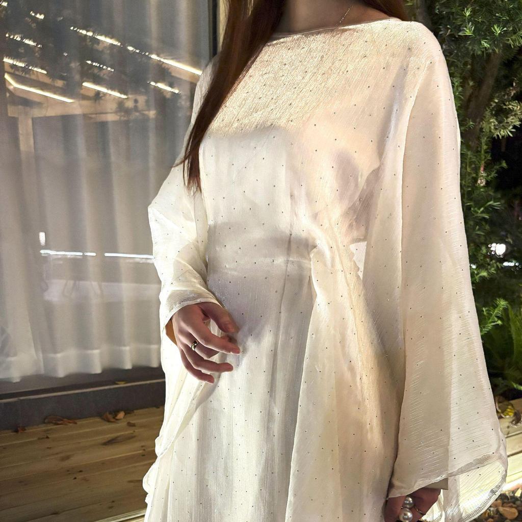 Elegant Women's Starry Sky Long Dress Set