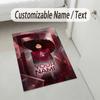 Personalized Crystal Velvet Carpet,Lady Gaga Custom Printed Name, Plush Area Rug For Home Indoor Decor