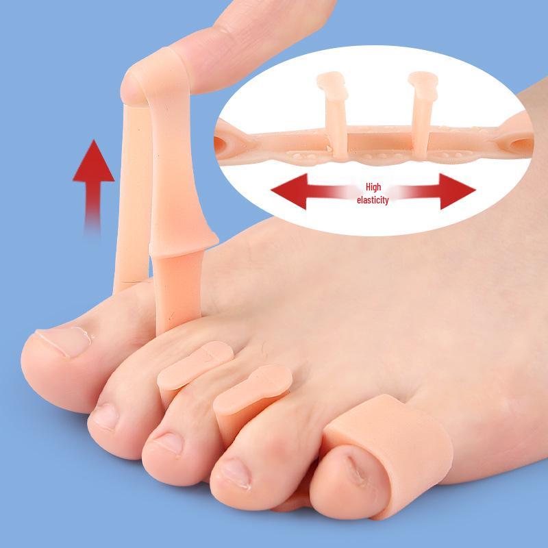 Double-Hole Snail Toe Separator: Soft Bunion & Overlapping Toe Corrector for Men & Women