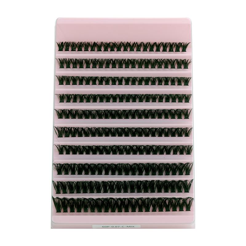 Cross-Border Fluffy False Eyelashes - 30P/50P/60P/80P, 0.07 Thickness, C Curl, Dense
