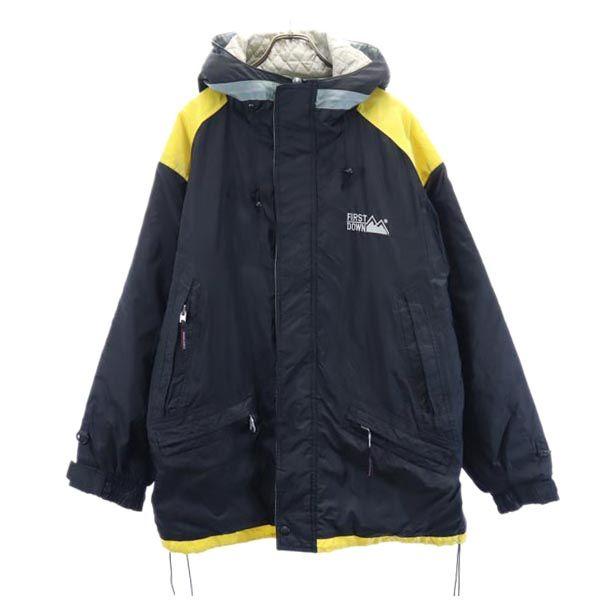 

FIRSTDOWN Старая куртка с утеплителем L черная фудкорт Мужская Б/У