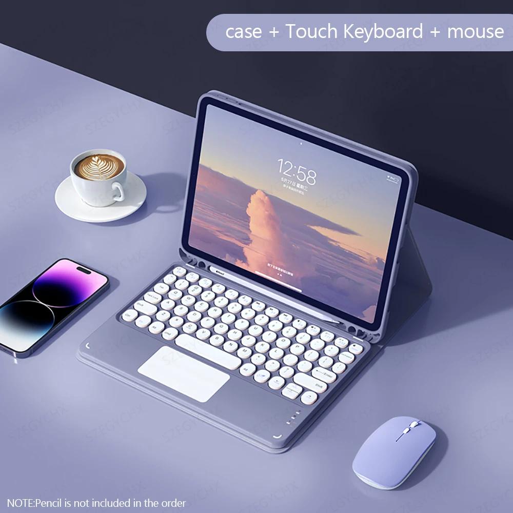For iPad Keyboard Case for iPad 9th 10th Generation iPad Pro 12 9 11 Inch Air 5 4 Mini 6 10.2 8th 7th Magic Keyboard Covers