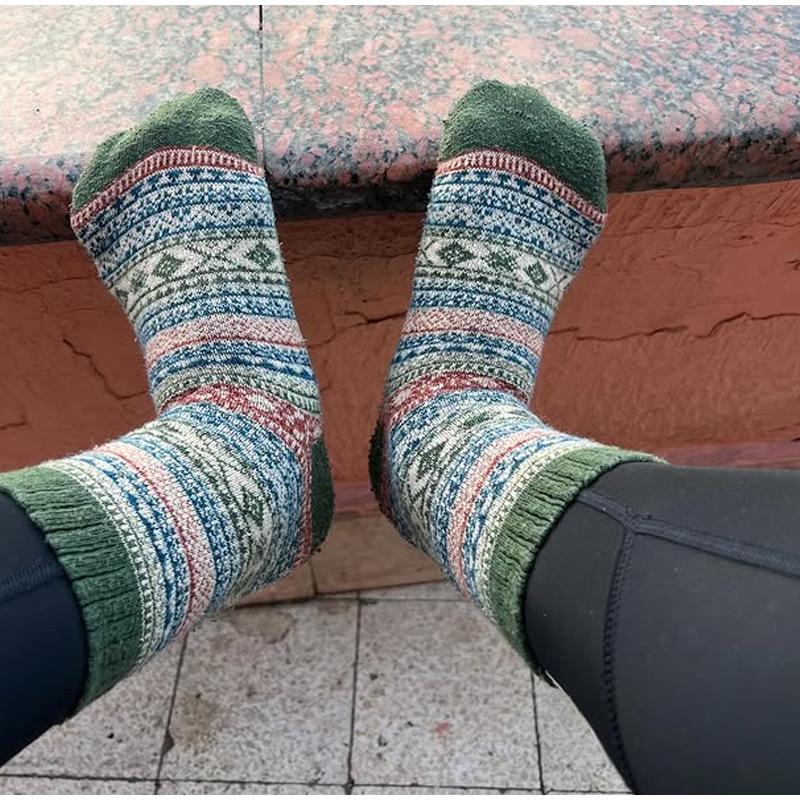 5 Paar bedruckte atmungsaktive lange Socken Mode hohe Qualität gestrickte Baumwolle Damensocken lässig Business Damen Crew-Socken