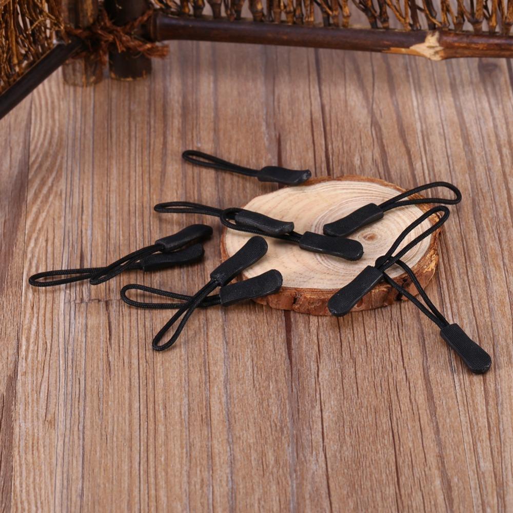 150 Pcs Strong Polyester Cord Zipper Pulls Lock Mechanism Slider Cord Rope Puller  for Bag