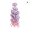 1/6 1/4 1/3 Fashion Small Tresses High-Temperature Screw Periwig Curly Wigs Diy Doll Hair Accessory Doll Toupee Kid Plaything Present
