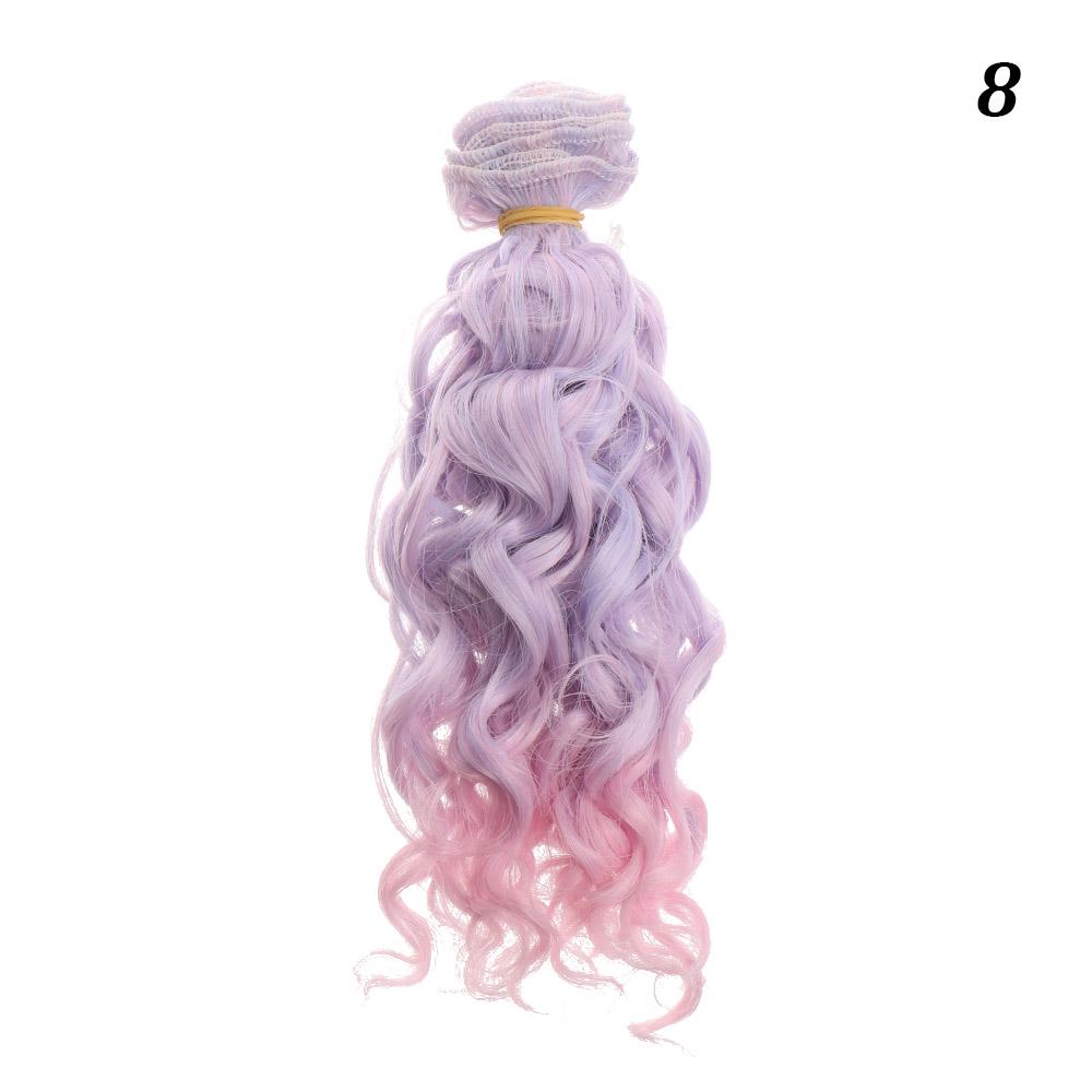 1/6 1/4 1/3 Fashion Small Tresses High-Temperature Screw Periwig Curly Wigs Diy Doll Hair Accessory Doll Toupee Kid Plaything Present