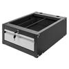 Mega-M tool cabinet for workbenches, 1 drawer, W-37 cm x D-48.6 cm x H-19 cm, system 01 graphite/gray front N