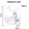 5/10/20Pcs Suction Cup Hooks Strong Suction Cup Holder with Plastic Hooks For Glass Window Wall Hook Hanger Home Kitchen Bathroom