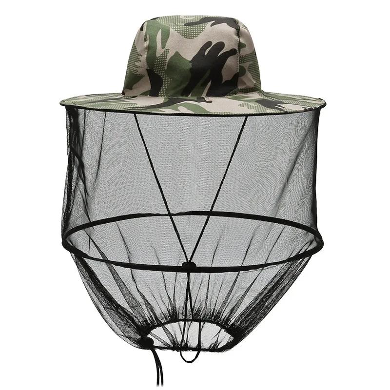 Anti-Mosquito Hat Outdoor Fishing Hats The Sun Hat Summer Hat Sun Fishing Hat Cap Mesh Hat with Net Mesh for Men Women