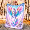 1PC Unicorn on the Clouds blanket, al season lightweigh Poster blanket home office outdoor nap multifunc Poster blanketional blanket