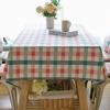 Ins Fresh Hot Sale Pure Cotton Dining Table Cloth Art Tablecloth Simple Plaid Coffee Table Cloth Manufacturer