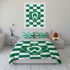 Green Checkered Bedding Set Bedding set (1 duvet cover, 2 pillowcases, duvet not included)