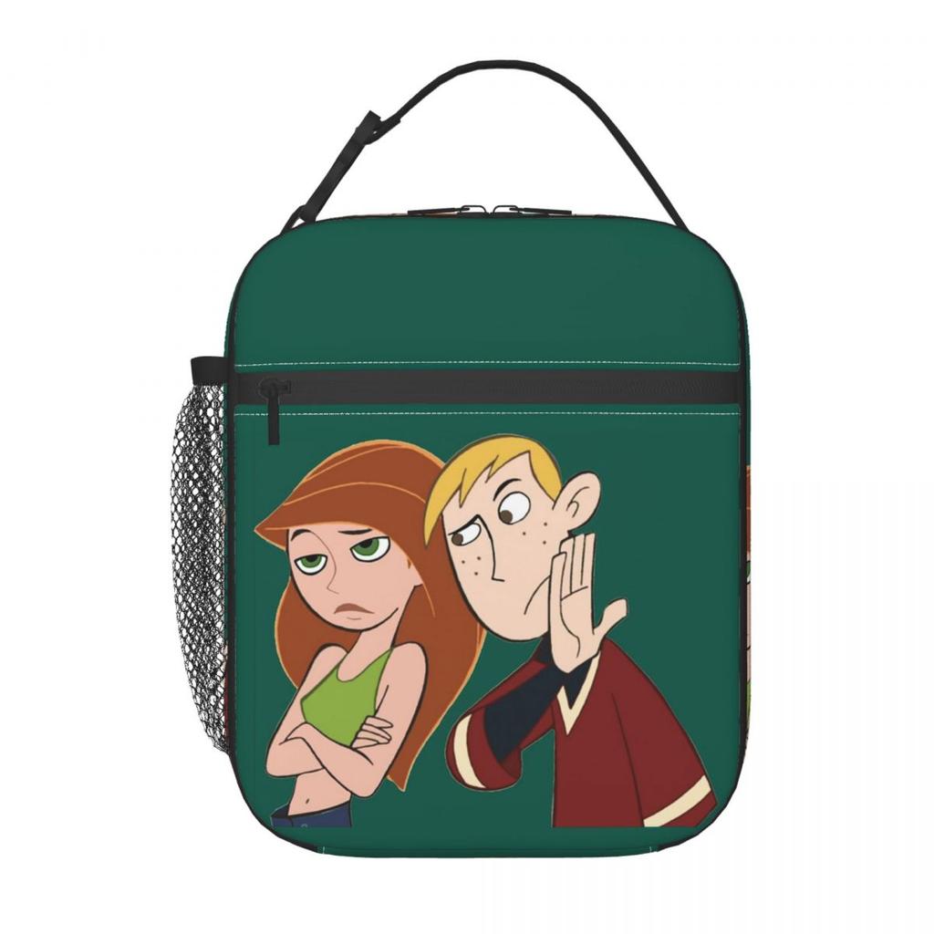 Kim Possible Insulated Lunch Bag for Women Kids Portable Food Boxes Thermal Lunch Box Tote
