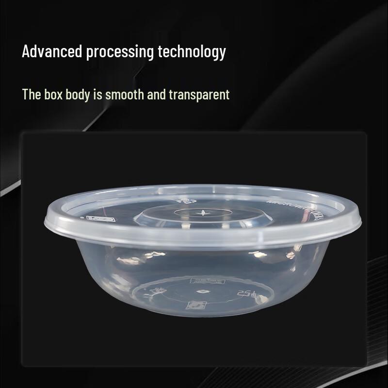 Yishengtong Einweg 150ml Runde Mahlzeitbox mit Deckel