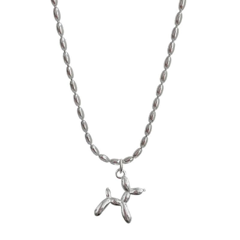 And Minimalist Elegant Balloon Dog Necklace In Alloy For Fashionable Women In 2023