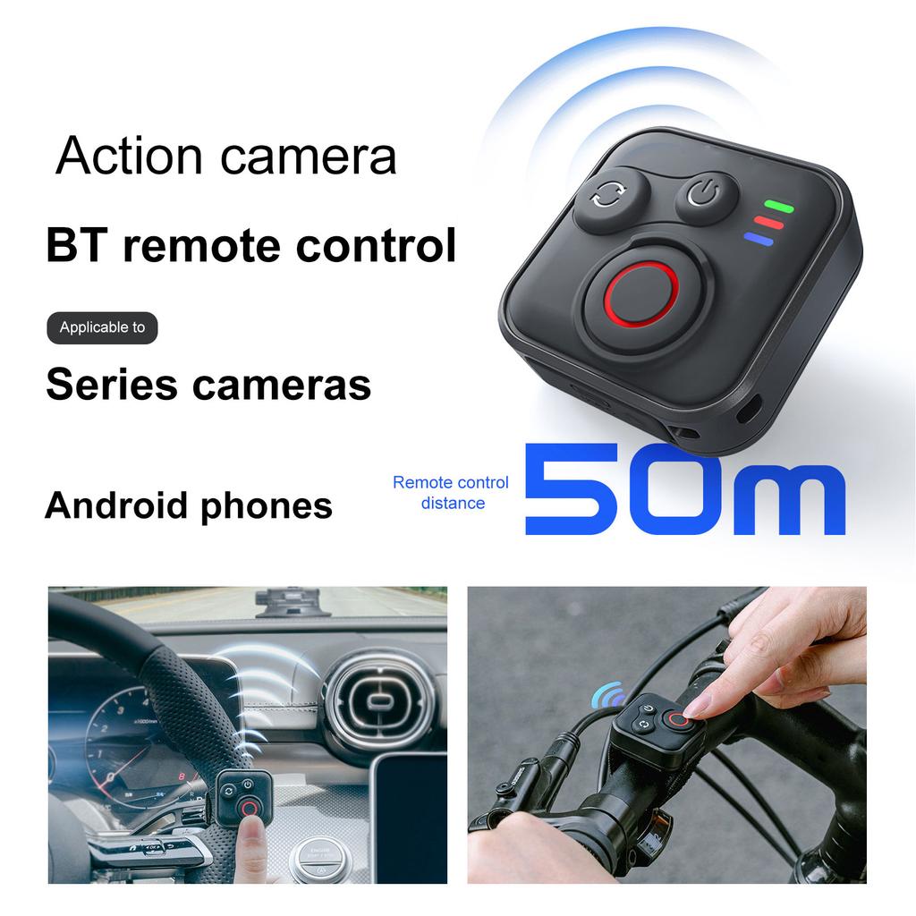 BT Remote Control Smart Remote for Insta360 X5 X4 X3 GO 3S with 50M Range IPX6 Waterproof Wireless Camera Controller