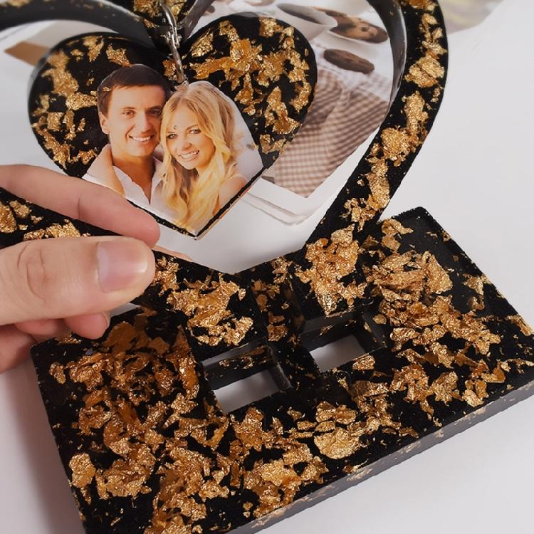 Heart Shape Silicone Mold for DIY Casting Epoxy Mould Resin Photo Frame Molds