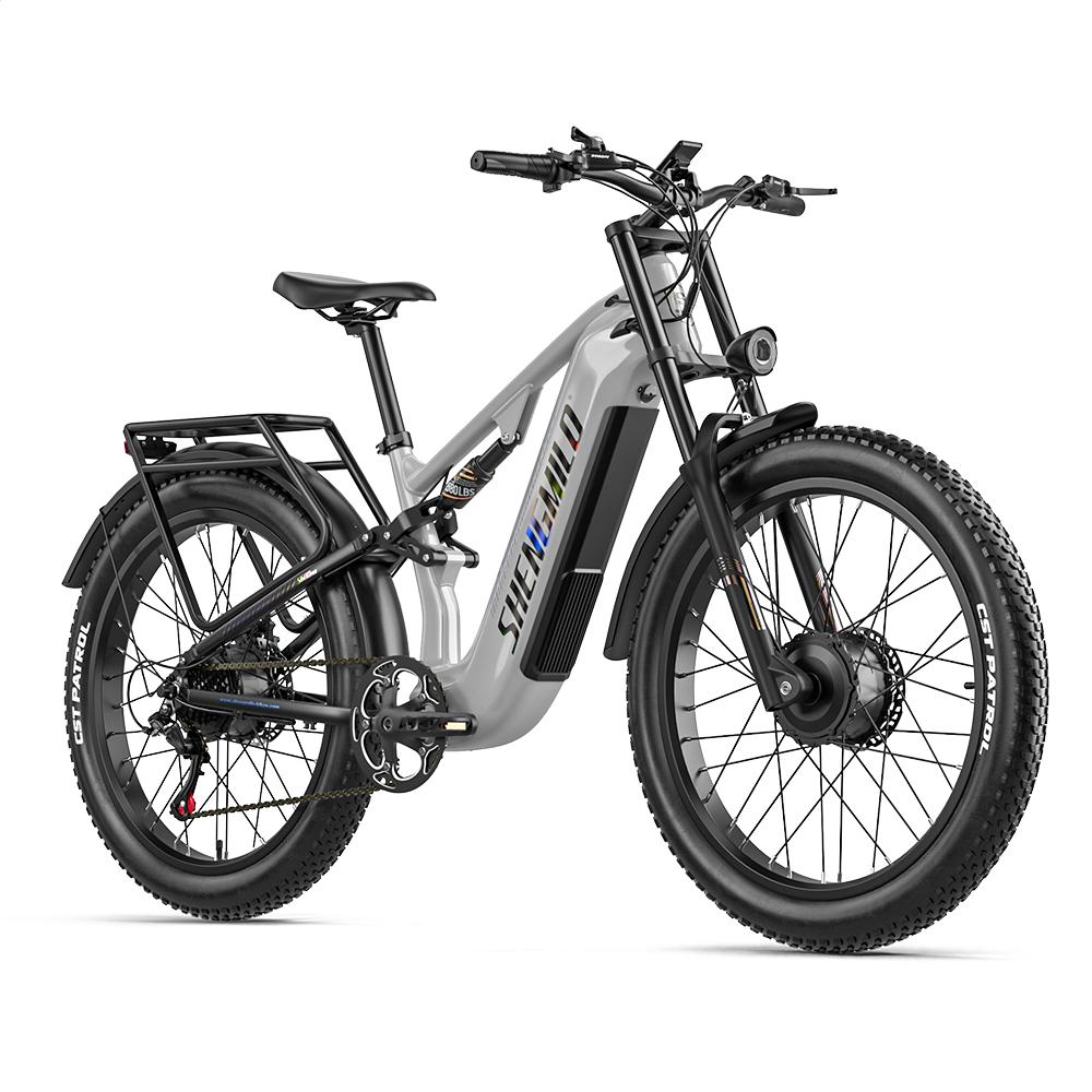 Shengmilo S600 Pro All-Terrain Electric Bicycle  48V25AH Battery 90KM Max Range 2*1000W Dual Motor 45KM/H Top Speed No ABE E-Bike