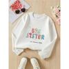 European Sizes Kids' Round-Neck Hoodie - Sportswear and Casual Wear, Soft and Comfortable, Easy To Care For, Playful Design