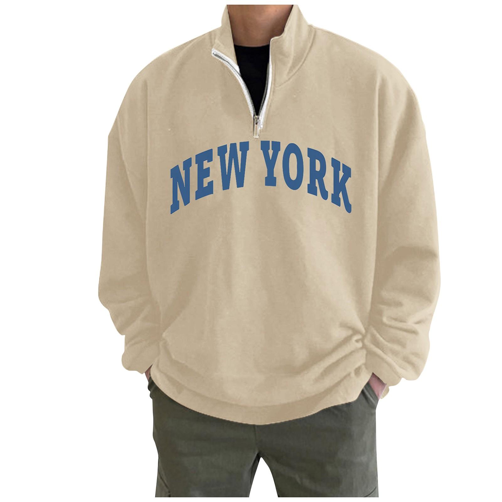 

Мужские однотонные свободные толстовки с буквенным принтом, с заниженными рукавами и круглым вырезом, мужские повседневные спортивные толстовки M хаки