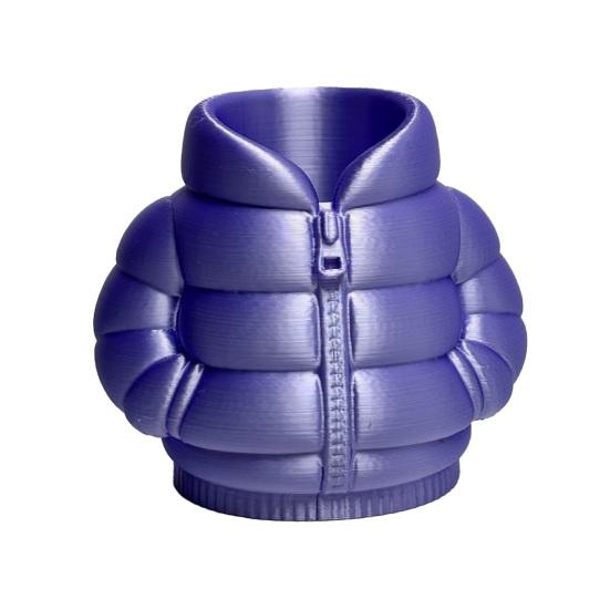 Yousheng Down Jacket Pen Holder, 3D Printed Funny Puffer Jacket Pencil Cup, Small Desk Organizer Storage Box for Home Office Desktop Decor