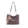 Trendy Women's Bags New Versatile Commuter Texture Pearl Chain Large Capacity Casual Shoulder Tote Bag