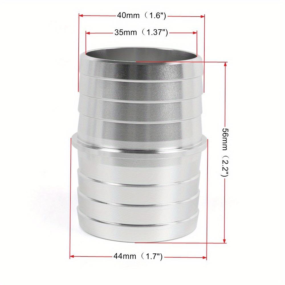 1PC Hose Barb Fittings, 3 Pack 1-1/2" Inch Aluminum Alloy Hose Barbed Splicer Mender Union Coupler Fitting Coolant Intercooler Heat Exchanger Fluid