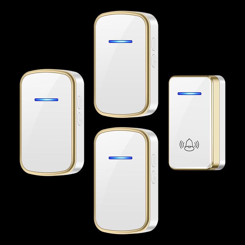 International Long-range Wireless Doorbell with Multi-Plug Compatibility (EU/US/UK/AU) - One-to-Three 433 MHz