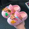 Children's Slippers Summer Girls Baby Indoor Soft Sole Non-Slip Cartoon Cute Sandals Boys Beach Hole Sandals