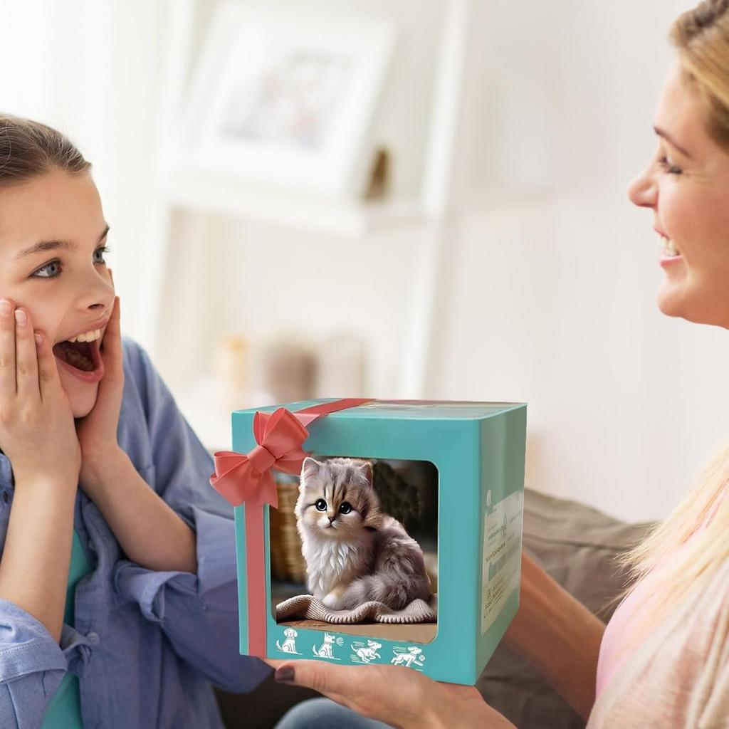 Søt robotkatt aktivitets plysjdukke egnet som en barnegave