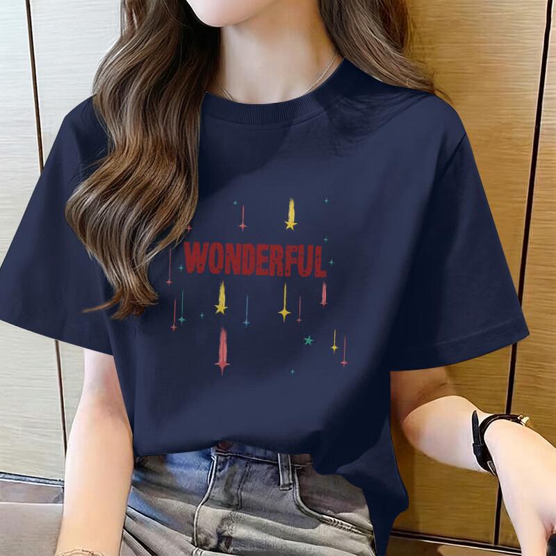 Jeanswest 2026 Summer Women s Casual Cotton T-shirt with Fantastic Meteor Print XL