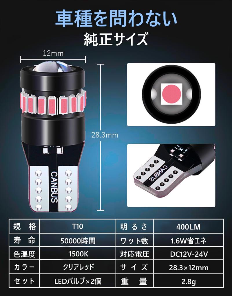 JUNSKY T10 LED Tail Lamp Position Lamp Room Lamp License