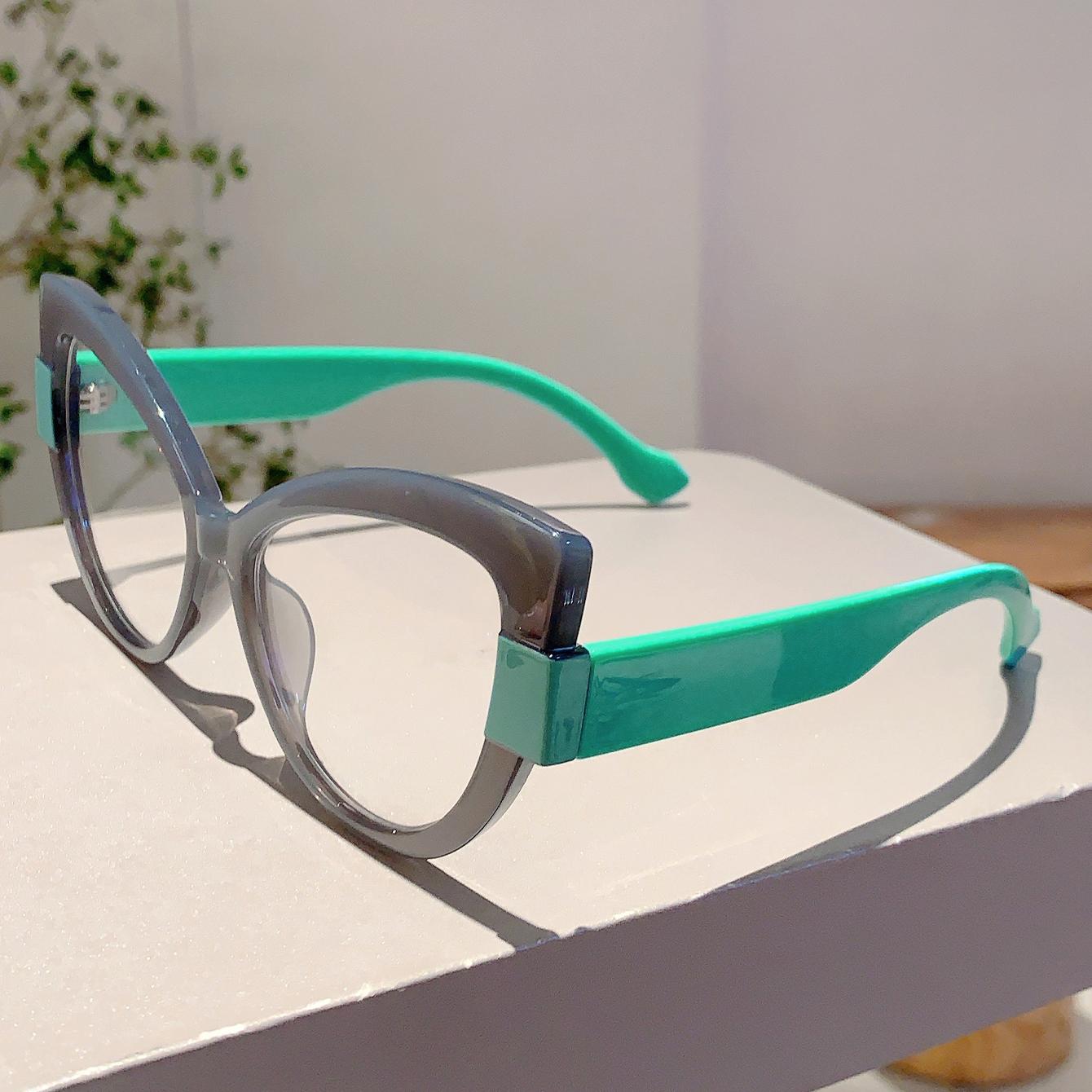 

KAMMPT Butterfly Fashion Glasses Women Multicolor Non Prescription Eyewear Trendy Designer Frame for Lady Decoration