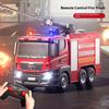 Remote Control Fire Truck Charging Sound And Light Water Spraying Lifting Cloud Ladder Rescue Project Car Children And Boy Gift