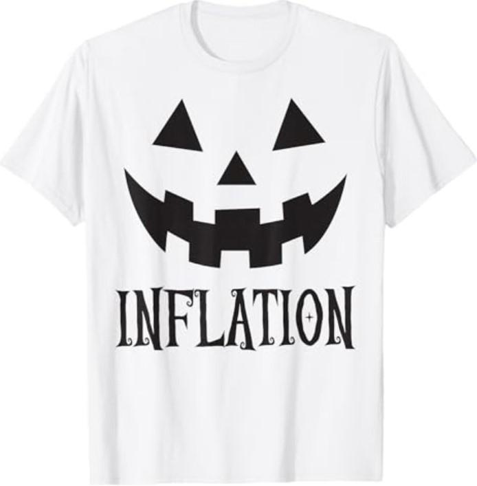 Инфляция Хэллоуин Костюм Костюм Пара Совпадающая Футболка Футболка Унисекс Футболка XL