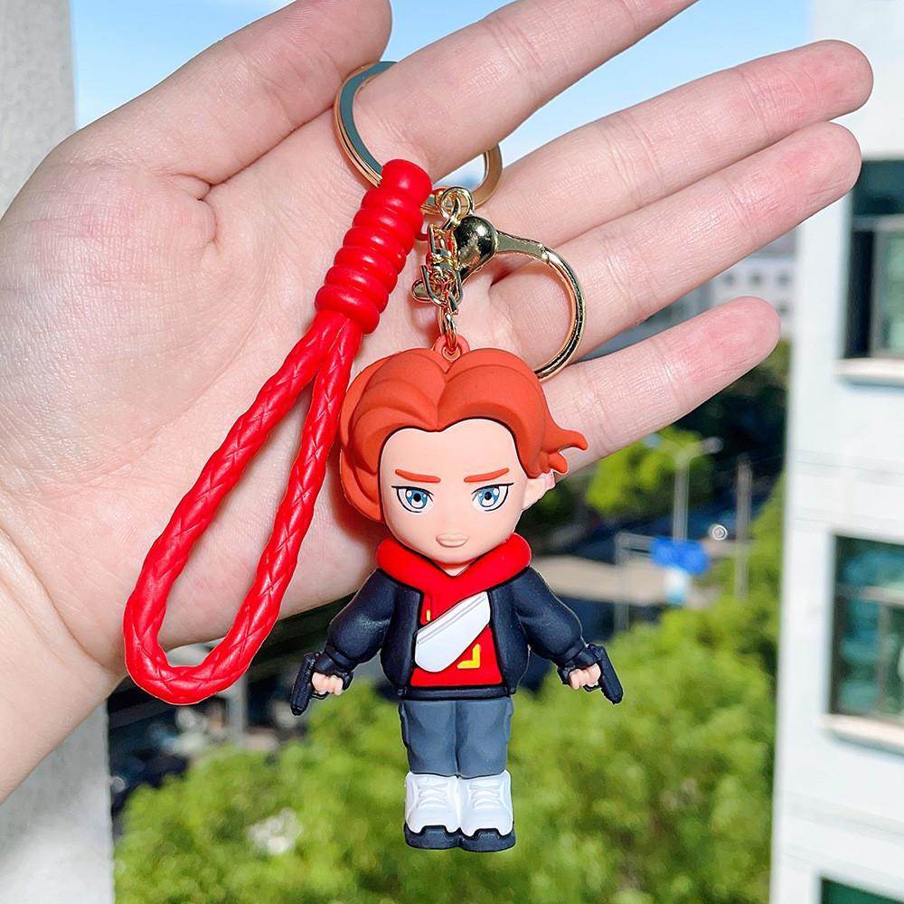 New Pvc Keychain Captain Silicone Keyring Gift