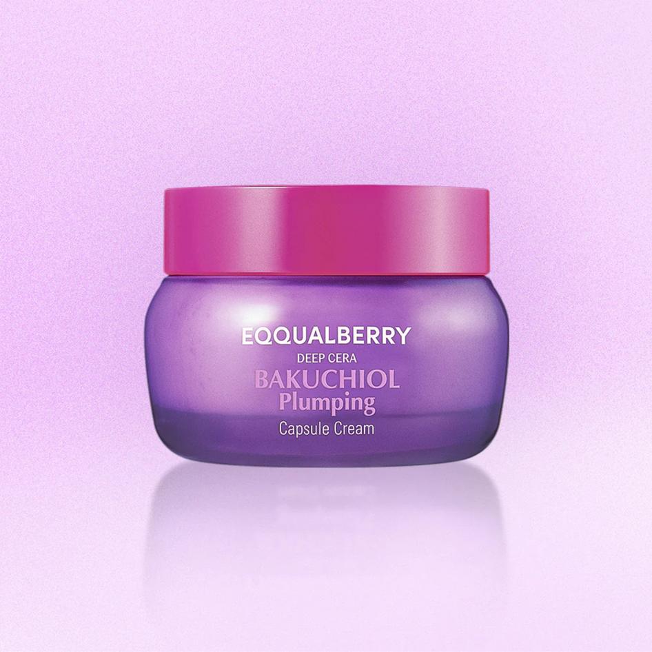 Eqqualberry Bakuchiol Plumping Capsule Cream 50ml / Firming, Brightening, Moisturizing, Korean Cosmetics, Kbeauty