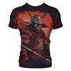 Men's Round Neck T-shirt Japanese Samurai 3D Print Short Sleeve Casual Retro T Shirt Vintage Man’s Clothings