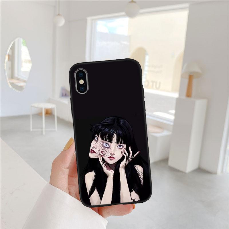 FM29 Junji Ito Tomie Soft Shell Phone Case for Redmi Note 10 11 12 Pro Max 10S 10C 10T 11A 11S 12S 12C