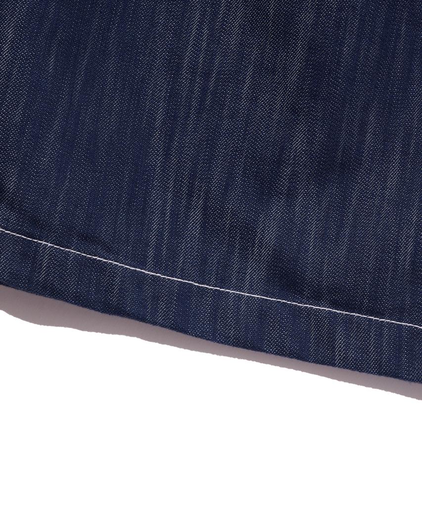 ANALOG MOOD Non-Faded Denim Half Pants (Blue)