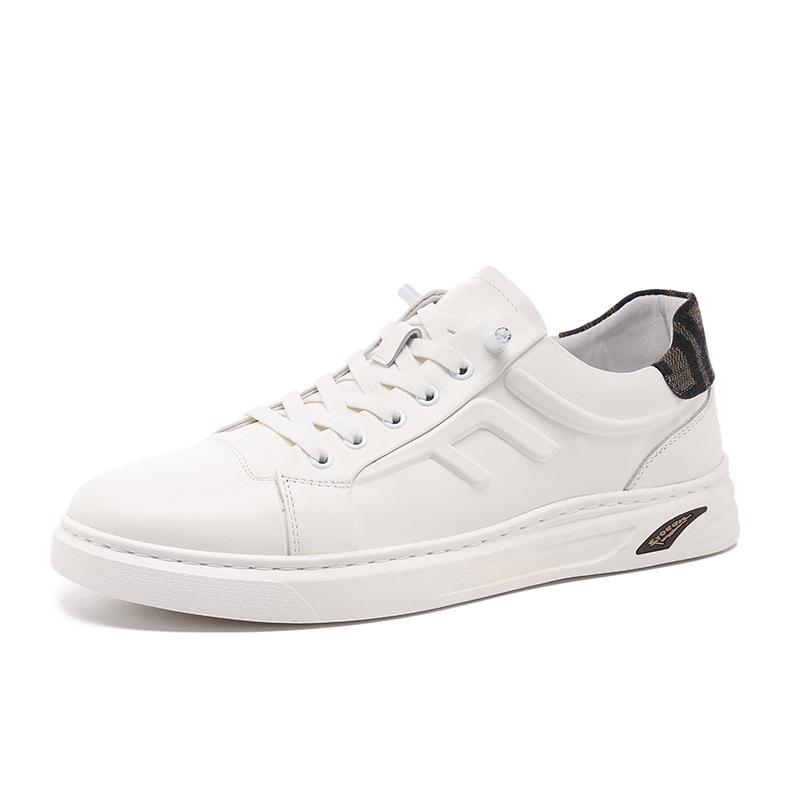 

Осень 2025 Модные мужские повседневные слипоны из натуральной кожи 1292 39 белый